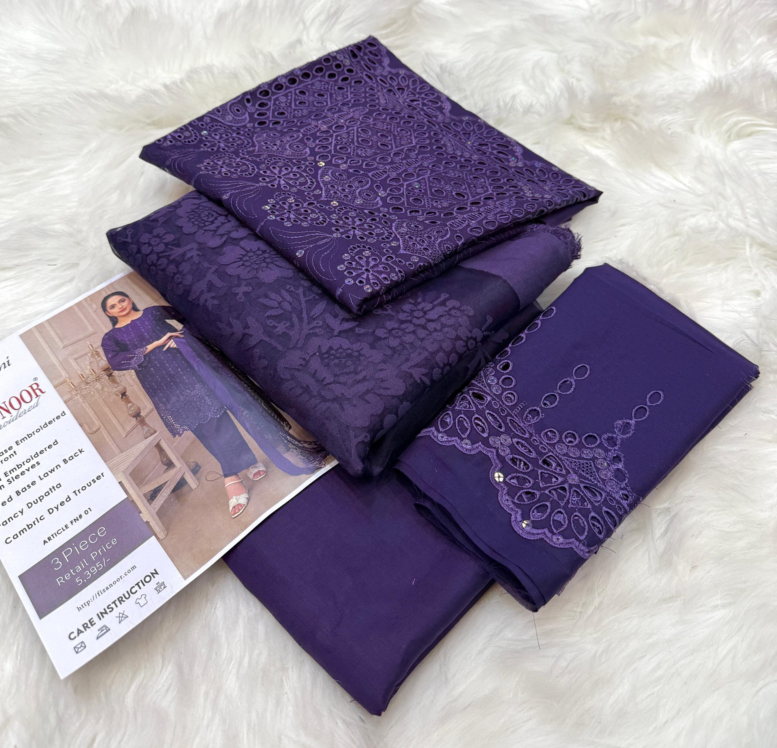 3 Piece Stitched Printed Lawn Suit AN-FN32025