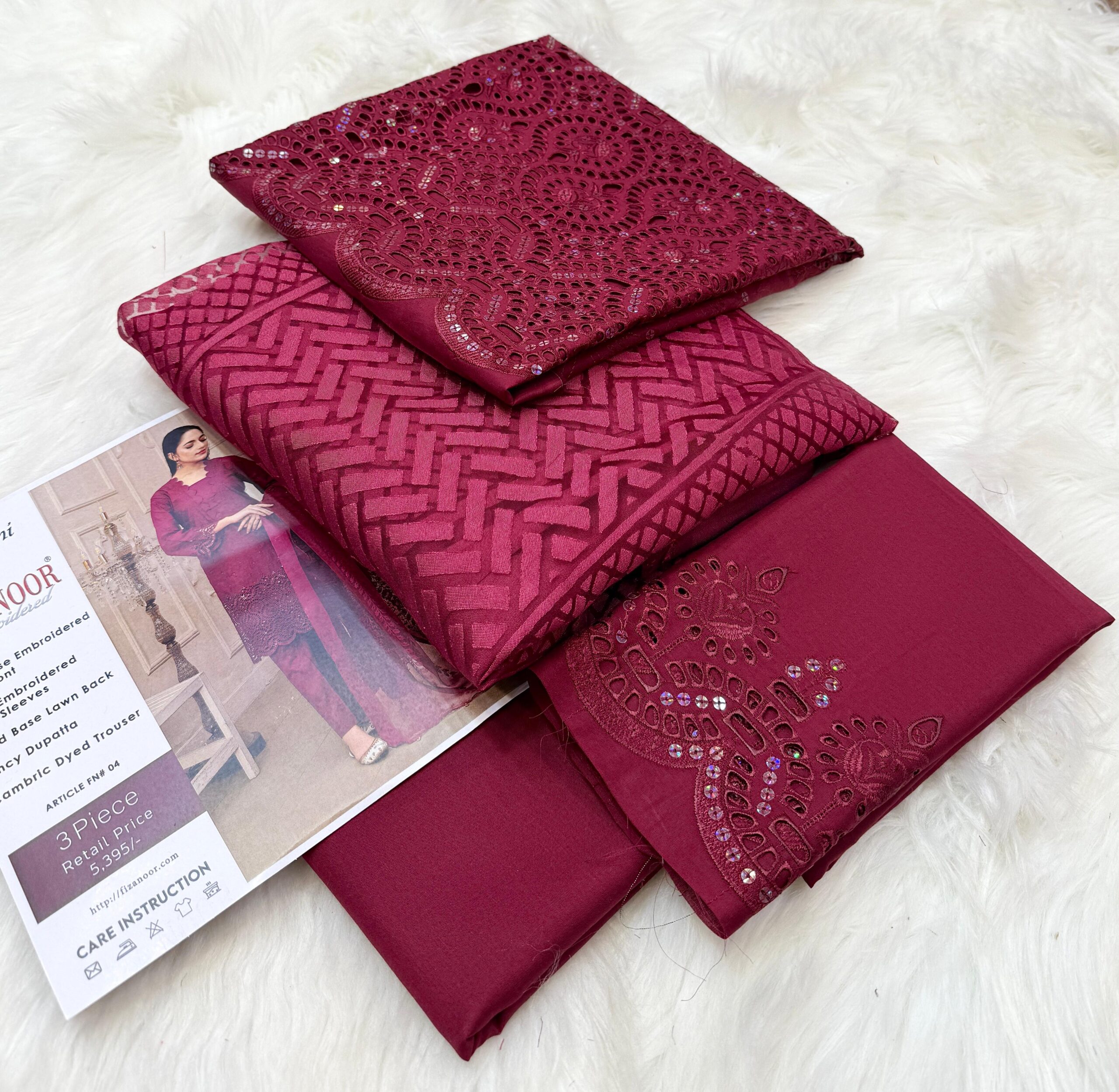 3 Piece Stitched Printed Lawn Suit AN-FN32025