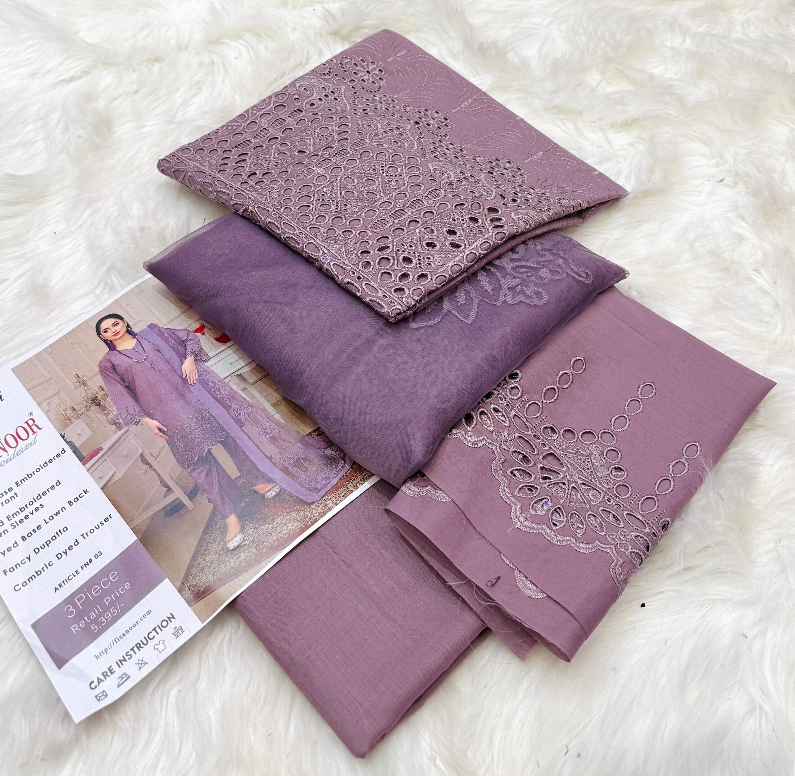 3 Piece Stitched Printed Lawn Suit AN-FN32025